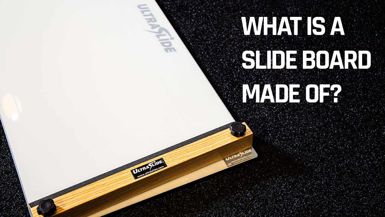 what is a slide board graphic featuring a UltraSlide slide board product