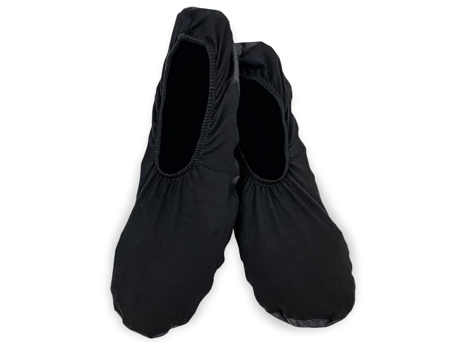 Pair of black Ultraslide Slide Slippers on a white background